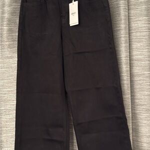Vervet Olivia Black, Wide Leg, High Rise Jeans for Women